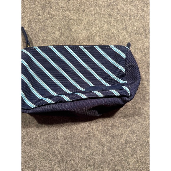 Brooks Brothers Other - United Airlines Brooks Brothers Navy Blue Striped Travel Amenity Pouch Bag
